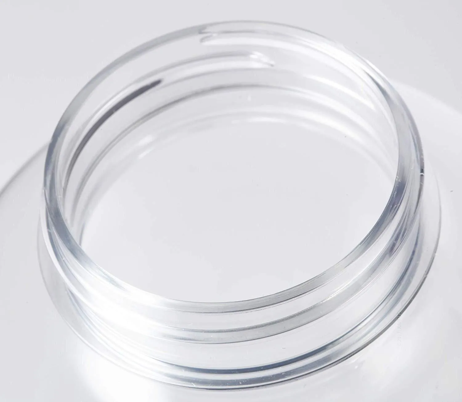 8 oz Clear Plastic Wide Mouth Packer Bottle with Child Resistant White Push and Turn Lid (6 Pack)