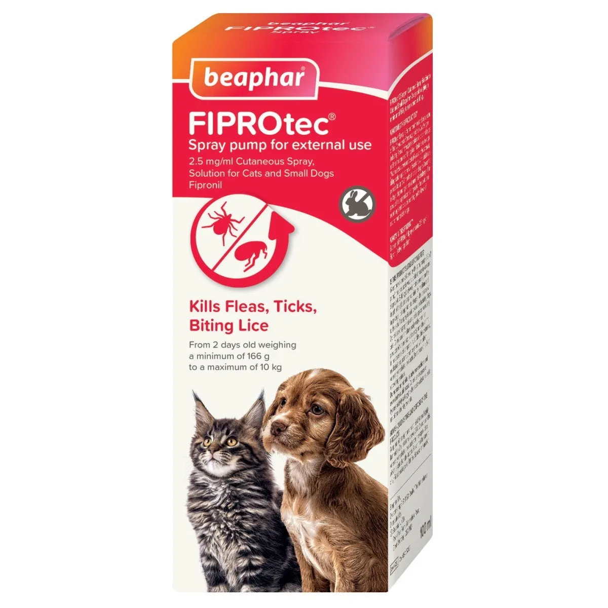 Beaphar FIPROtec® Flea & Tick Spray for Cats & Dogs 100ml