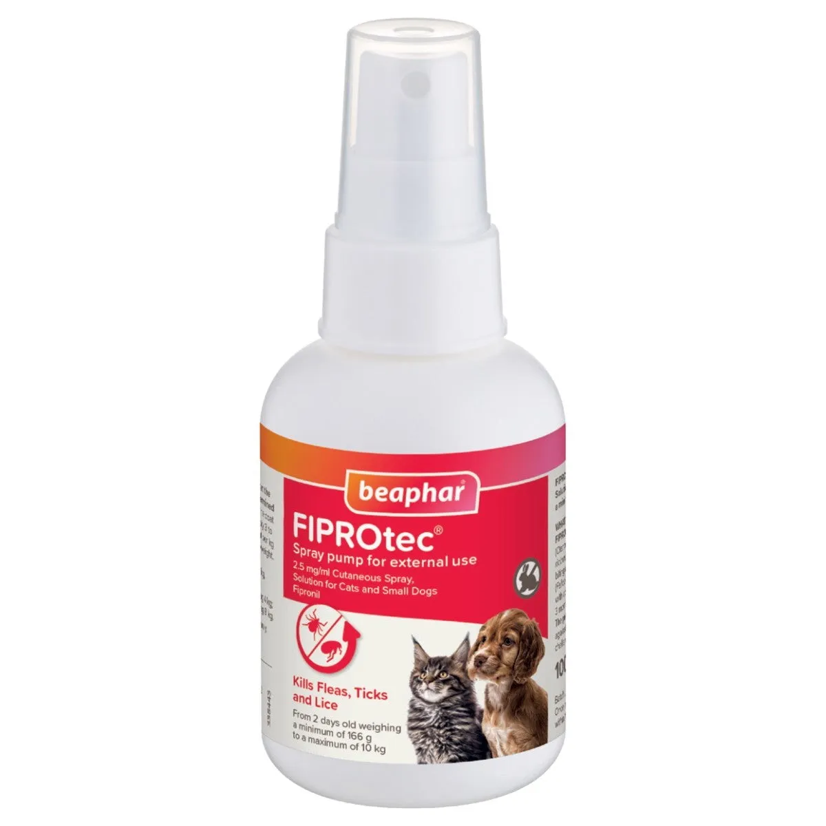 Beaphar FIPROtec® Flea & Tick Spray for Cats & Dogs 100ml
