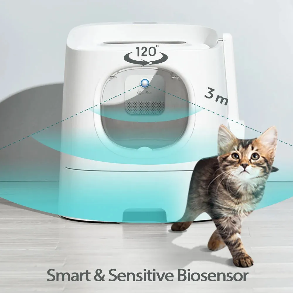 Cat Odor Purifier 4000mAh Smart Cat Odor Purifier For Cat Litter Box Deodorizer