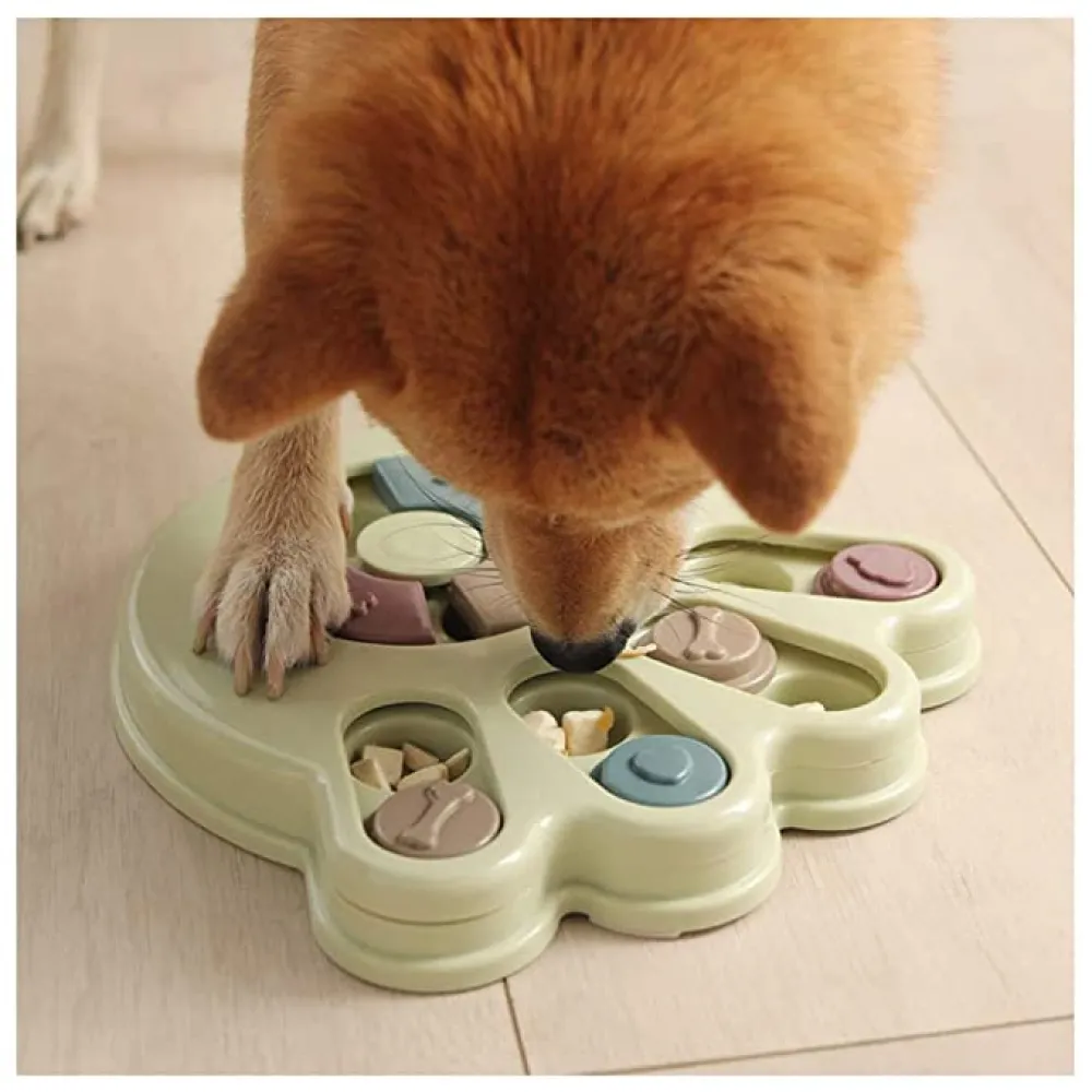 Emily Pets Intelligence Food Treated Puzzle Toy for Dogs and Cats (Blue)