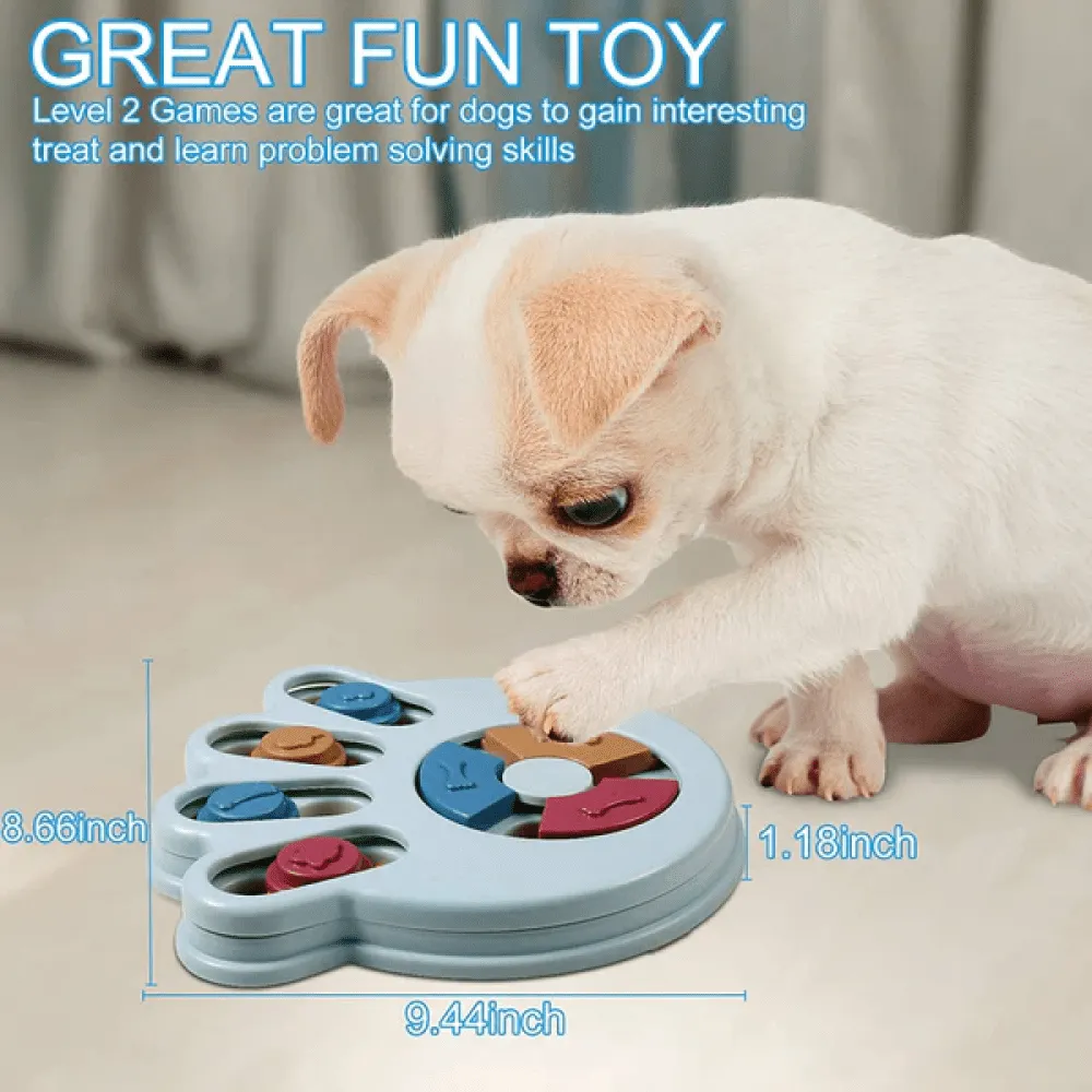 Emily Pets Intelligence Food Treated Puzzle Toy for Dogs and Cats (Blue)