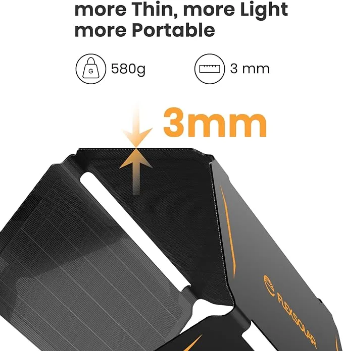 FlexSolar® E30 Portable Solar Phone Charger | 30W