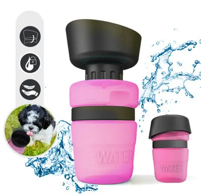 Foldable Bowl Travel Water Bottle for Dogs