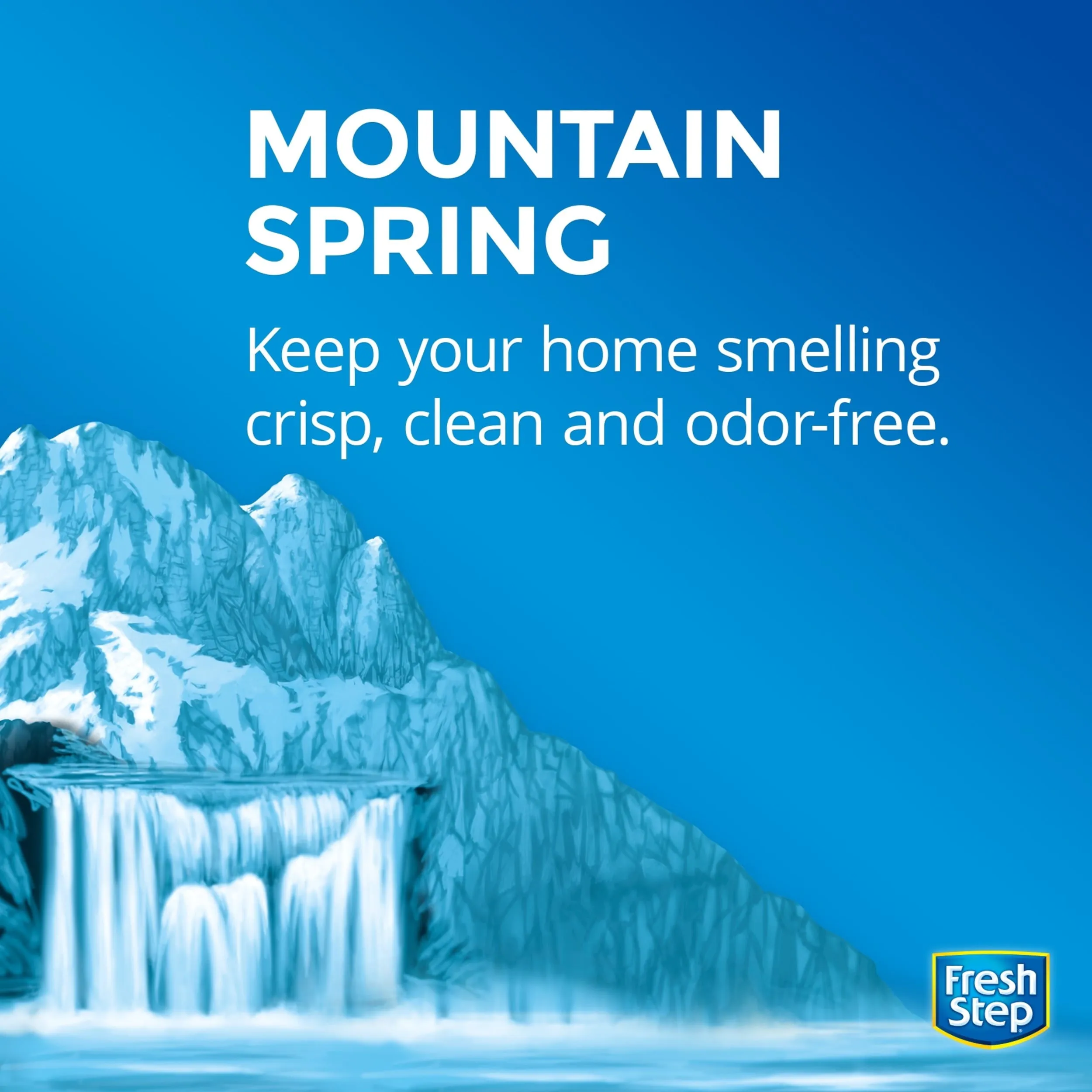 Fresh Step Extreme Scented Litter with the Power of Febreze, Clumping Cat Litter - Mountain Spring, 14 lbs