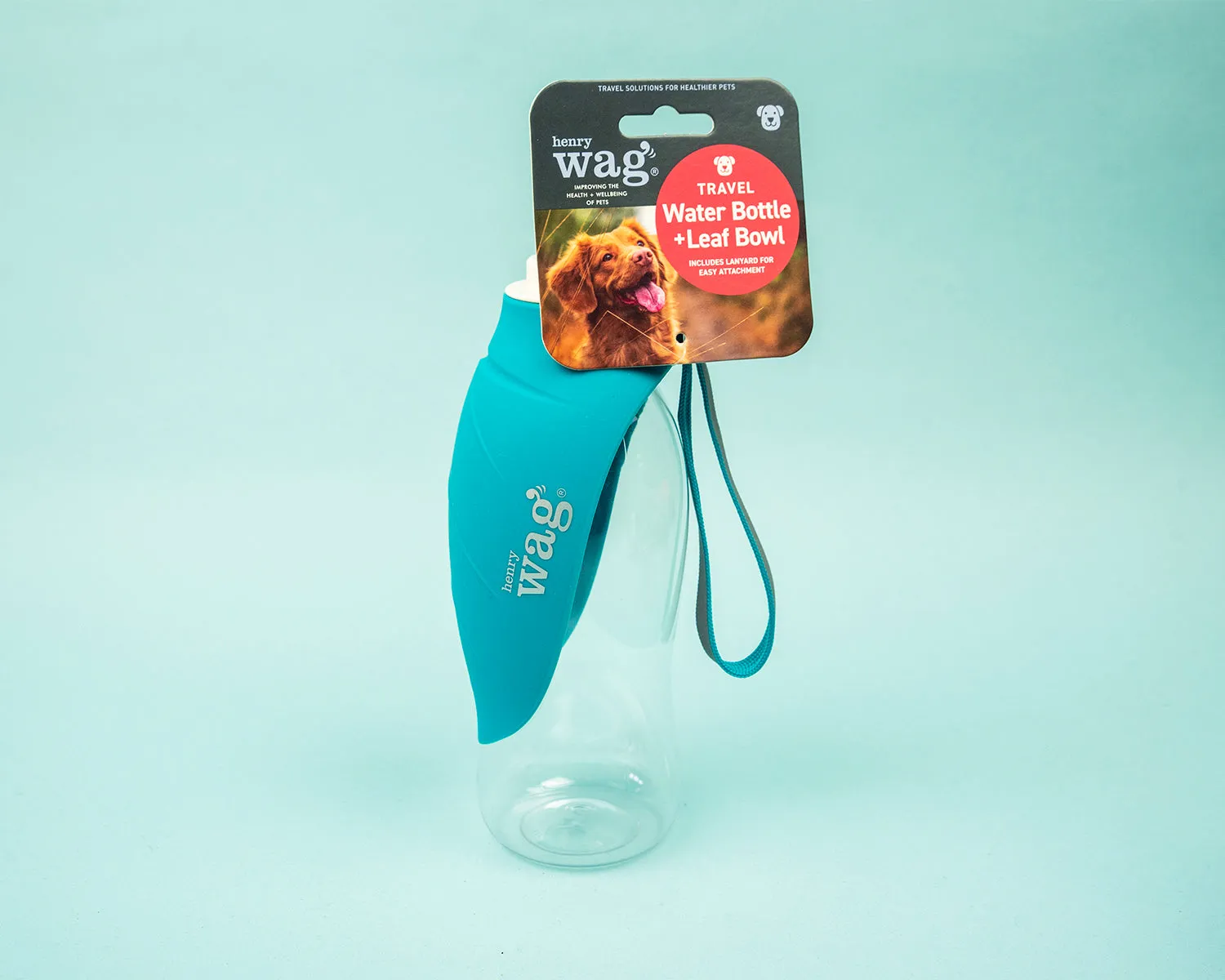 Henry Wag Pet Water Bottle With Leaf Bowl