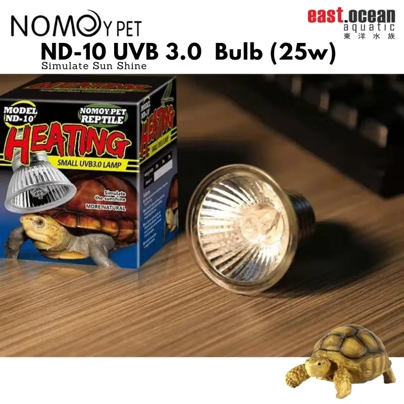 NOMOYPET ND-10 UVB 3.0  Bulb (25w/50w) - Simulate Sun Shine