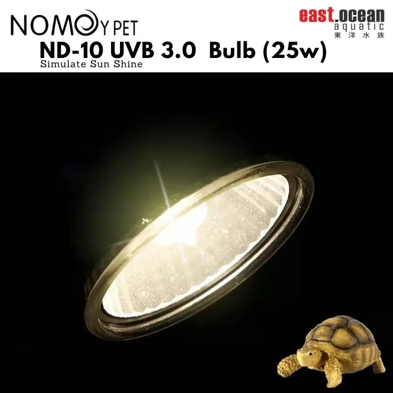 NOMOYPET ND-10 UVB 3.0  Bulb (25w/50w) - Simulate Sun Shine