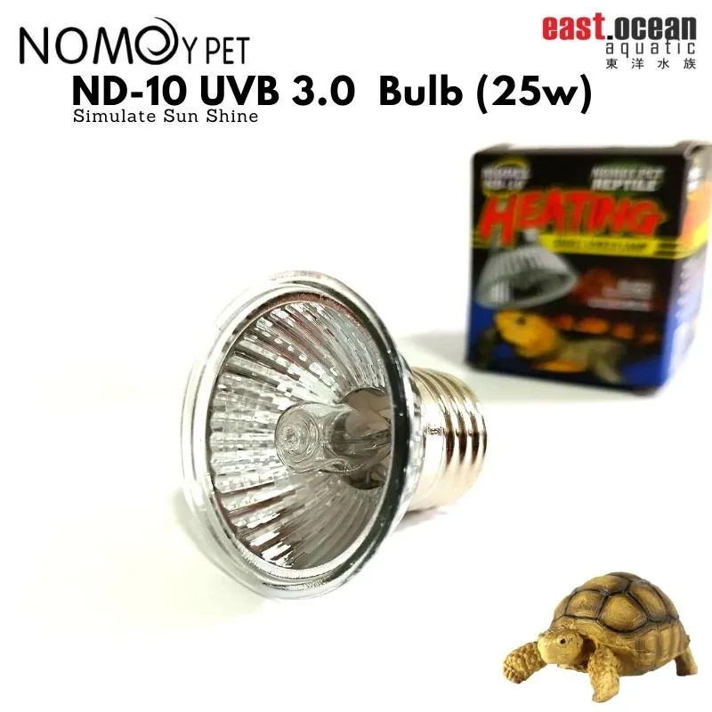 NOMOYPET ND-10 UVB 3.0  Bulb (25w/50w) - Simulate Sun Shine