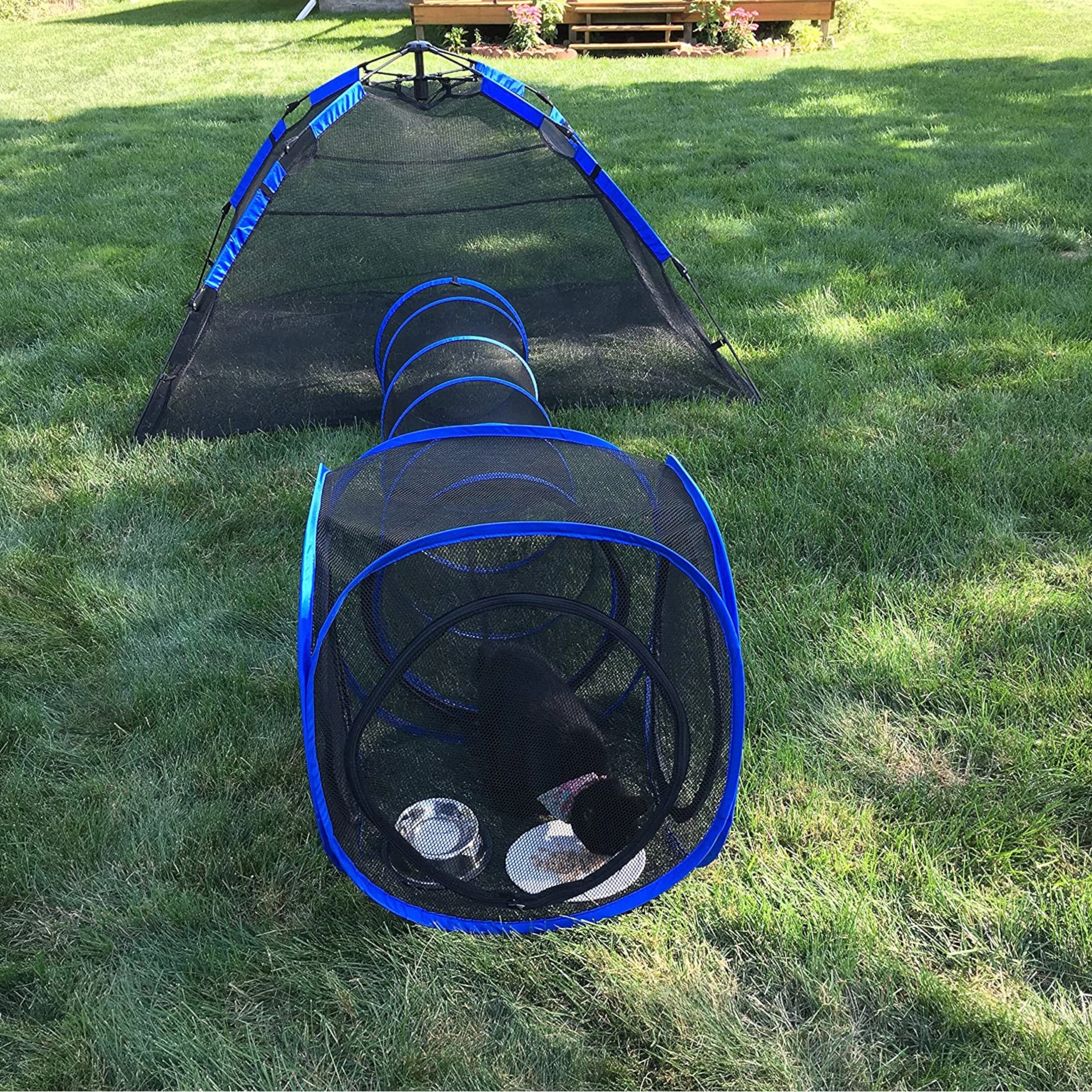 Outdoor Cat Playground - Bonus Bowl & Cat Wand