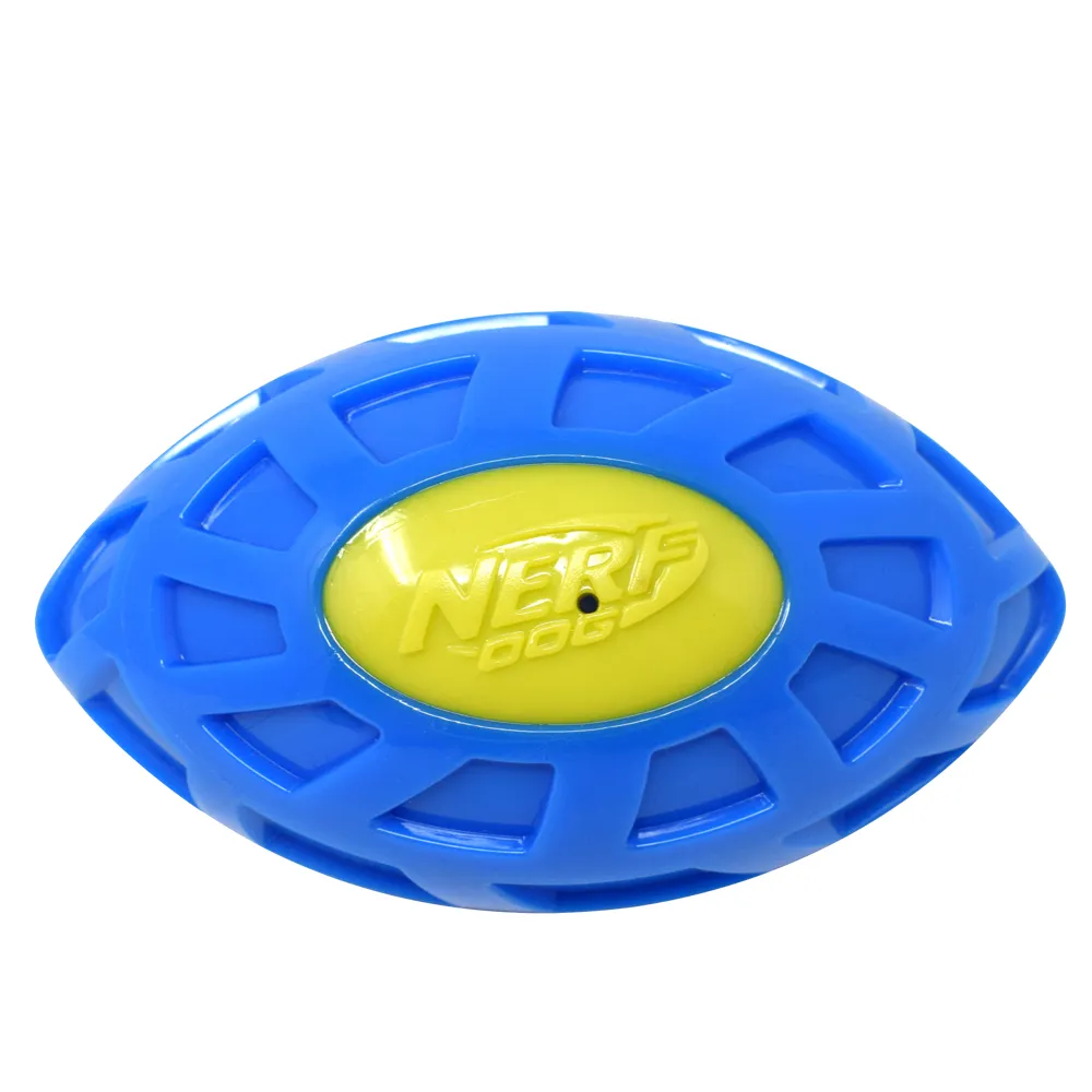 Pedigree Dentastix Oral Care Adult Treats, Nerf Bash EXO Micro Squeak Football Toy and Drools Non Toxic Rubber Hole Ball Teething Toy for Dogs Combo