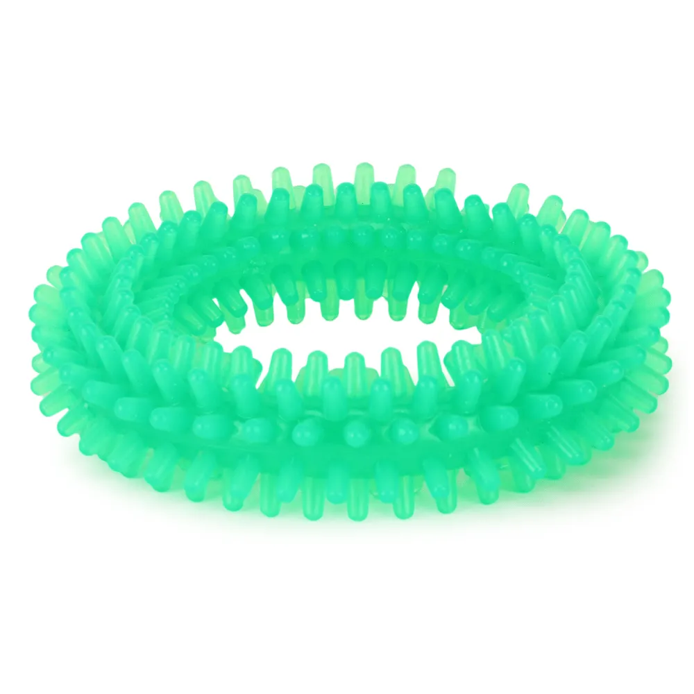 Pedigree Dentastix Oral Care for Adult (Large Breed of 25 kg ) Treats, Basil Teething Ring Chew Toy and Pet Vogue Bouncy Rubber Ball for Dogs Combo