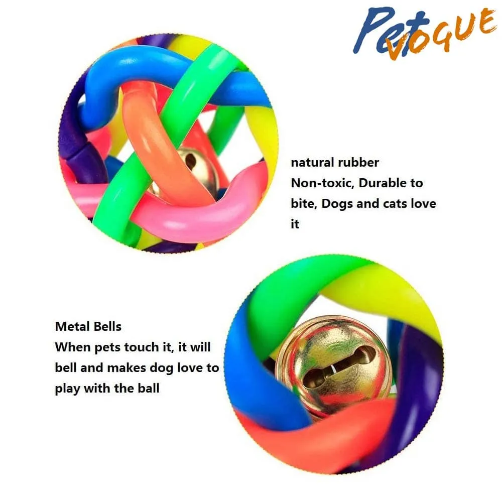 Pedigree Dentastix Oral Care for Adult (Large Breed of 25 kg ) Treats, Basil Teething Ring Chew Toy and Pet Vogue Bouncy Rubber Ball for Dogs Combo