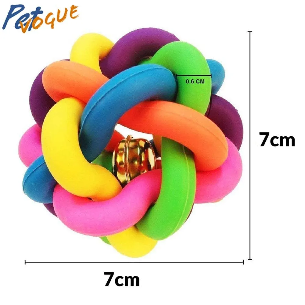 Pedigree Dentastix Oral Care for Adult (Large Breed of 25 kg ) Treats, Basil Teething Ring Chew Toy and Pet Vogue Bouncy Rubber Ball for Dogs Combo