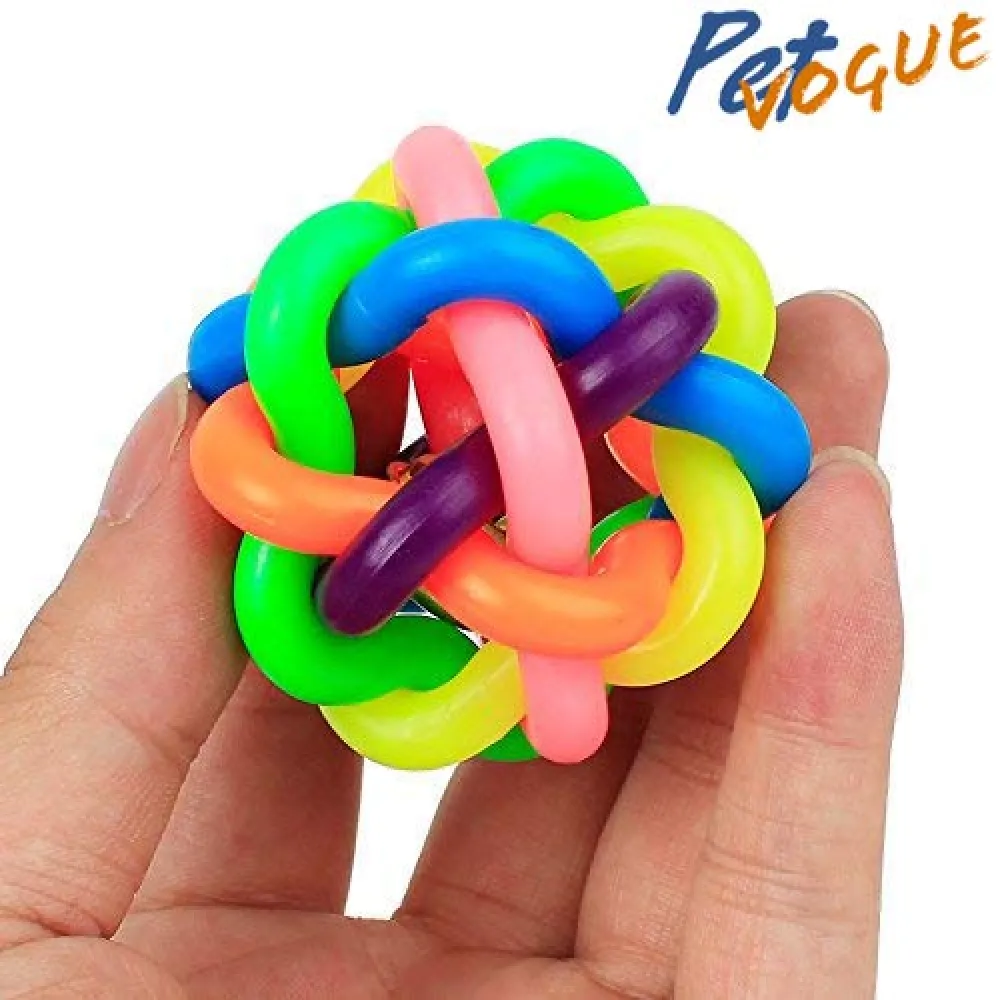 Pedigree Dentastix Oral Care for Adult (Large Breed of 25 kg ) Treats, Basil Teething Ring Chew Toy and Pet Vogue Bouncy Rubber Ball for Dogs Combo