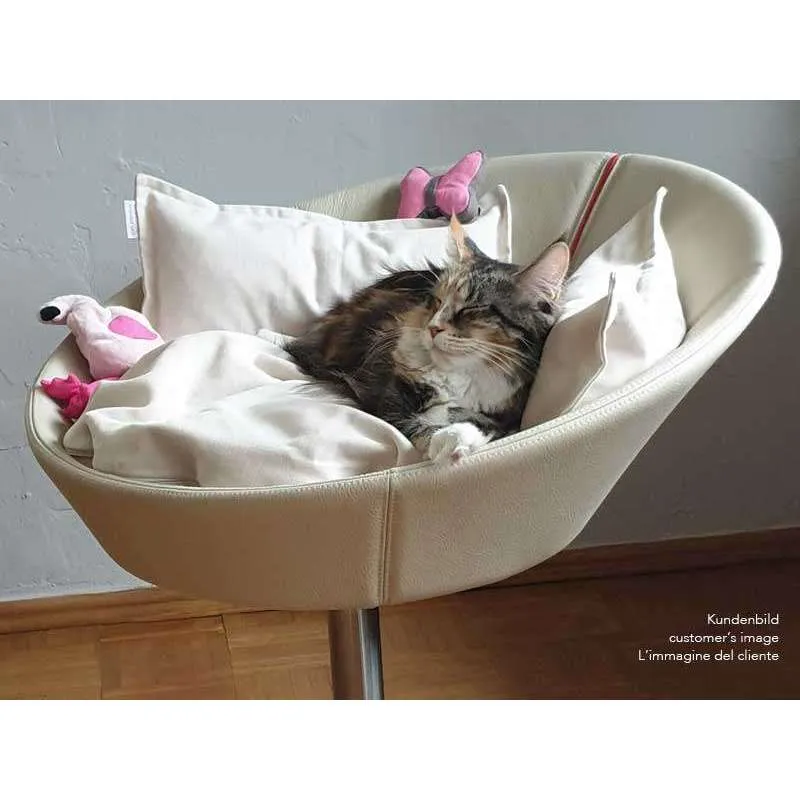 Pet Interiors Cosmo Faux Leather Deluxe Cat Bed