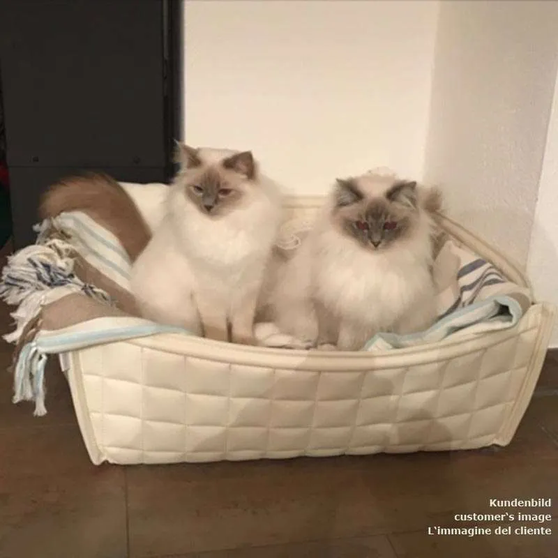 Pet Interiors Faux Leather Cat Basket BOWL