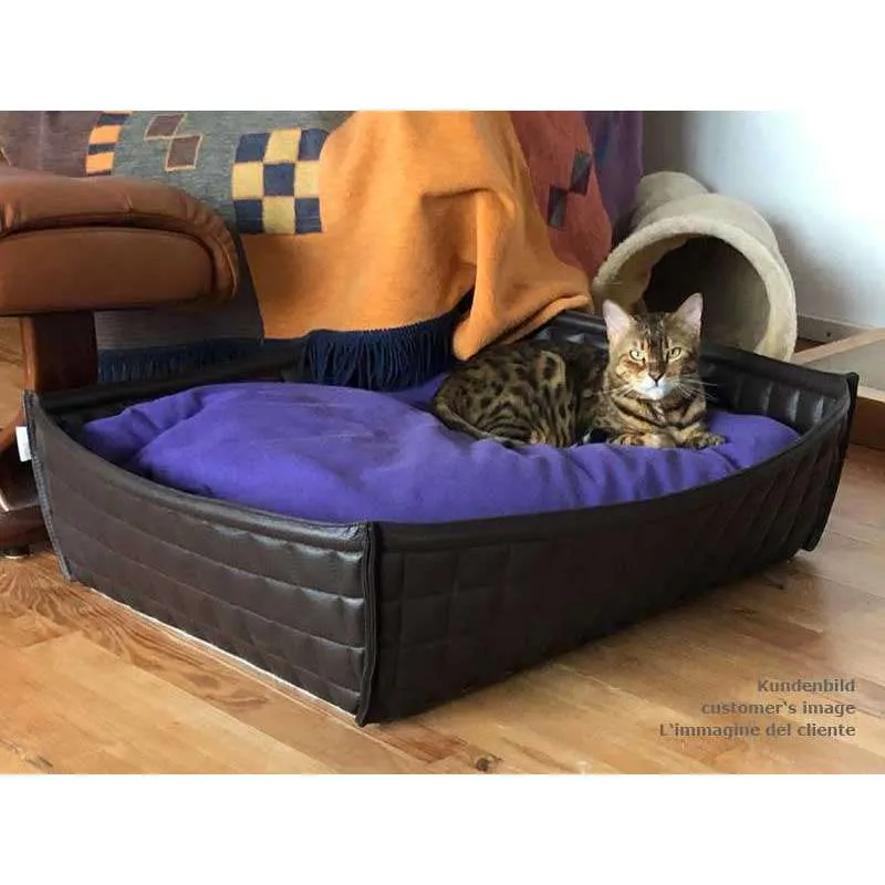 Pet Interiors Faux Leather Cat Basket BOWL