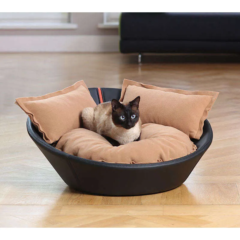 Pet Interiors Faux Leather Pet Bed MILA