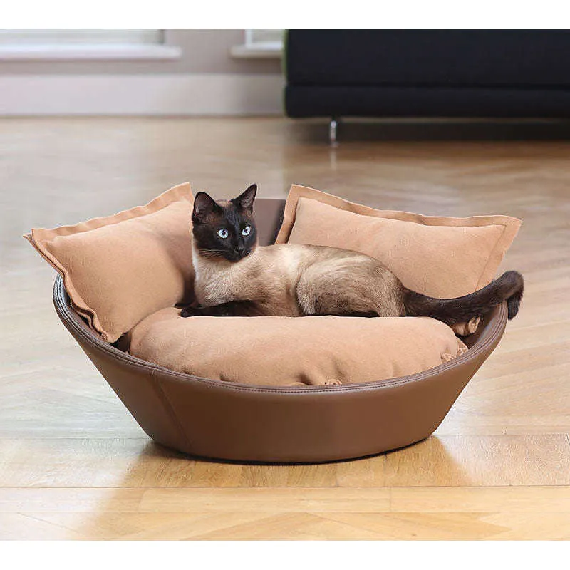 Pet Interiors Faux Leather Pet Bed MILA