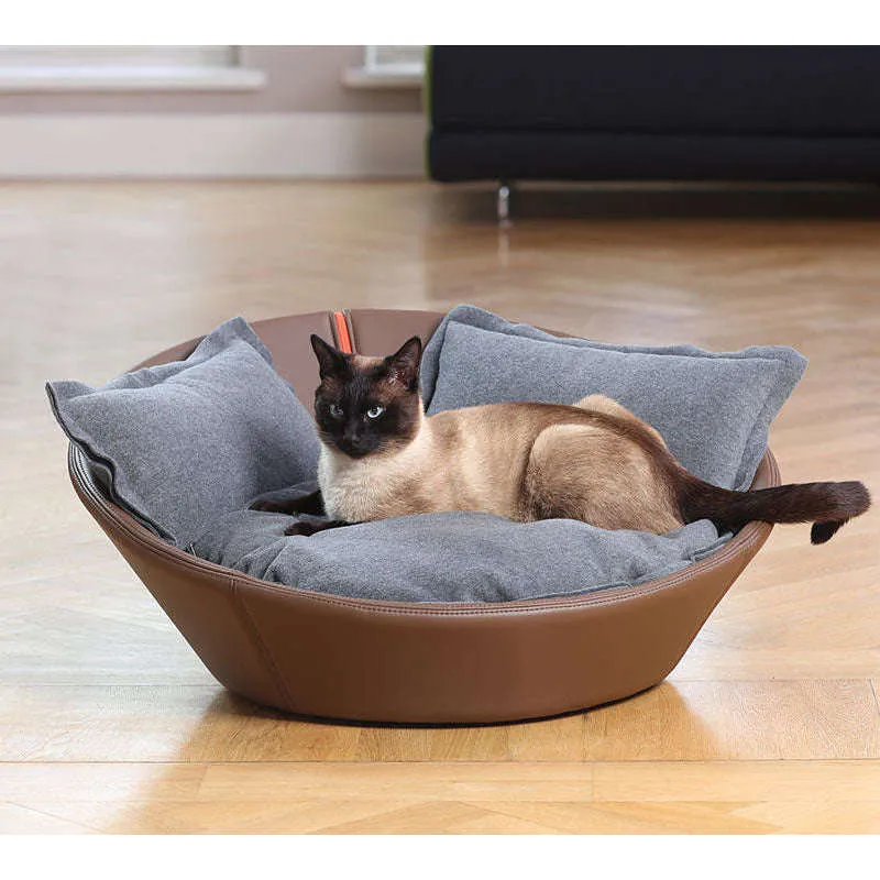 Pet Interiors Faux Leather Pet Bed MILA
