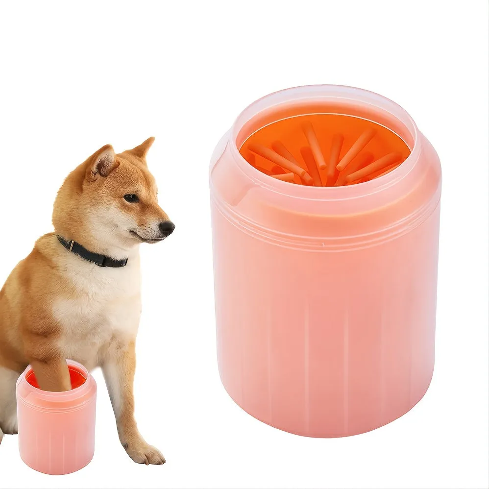 Portable Paw Cleaning Cup for Cats  Dogs Soft Silicone Paw Washer