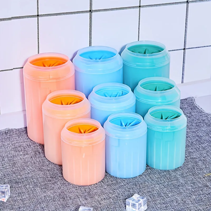 Portable Paw Cleaning Cup for Cats  Dogs Soft Silicone Paw Washer