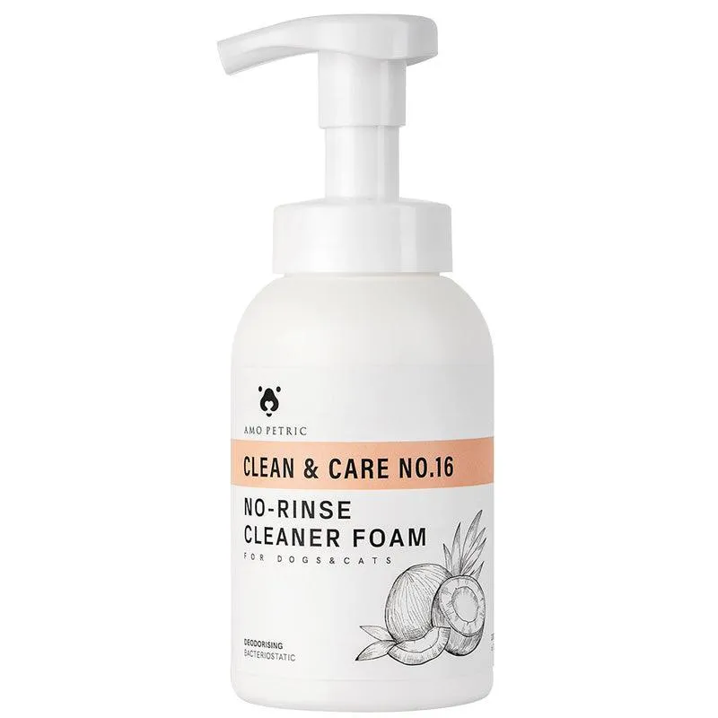 Rinse Free Cleaner Foam for Pets with Free Waffle Towel