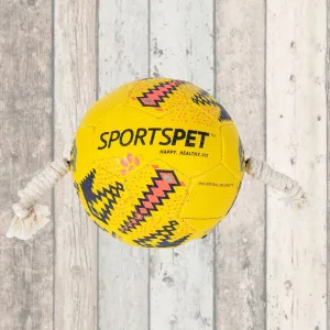 SportsPet Tough Durable Football with Rope