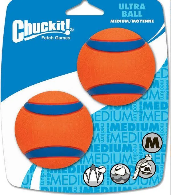 Ultra Ball Dog Toy Medium 2-Pack